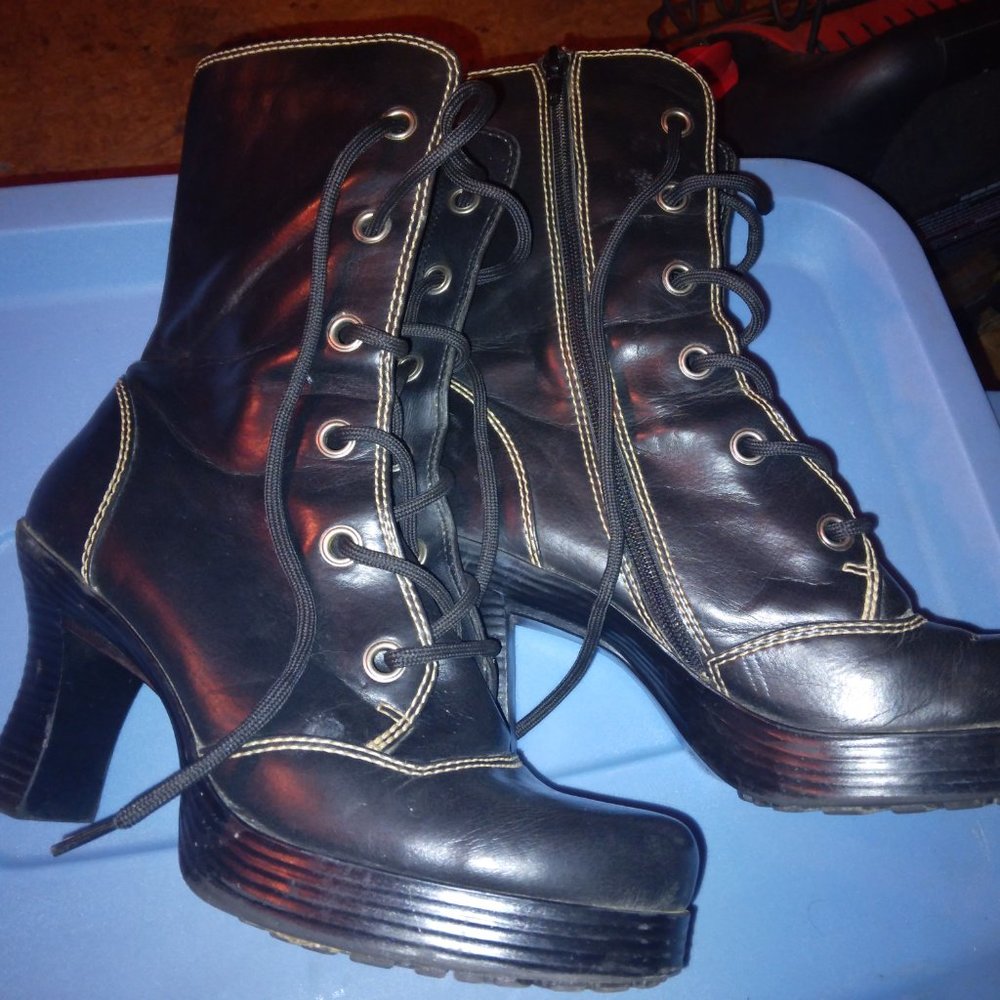 Goth style boots